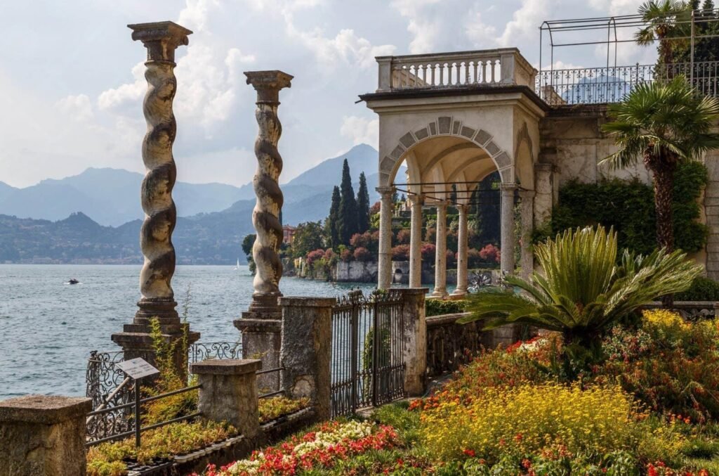 Villa Cipressi Lake Como historic elegance Varenna terraced gardens with romantic pathways and lake views